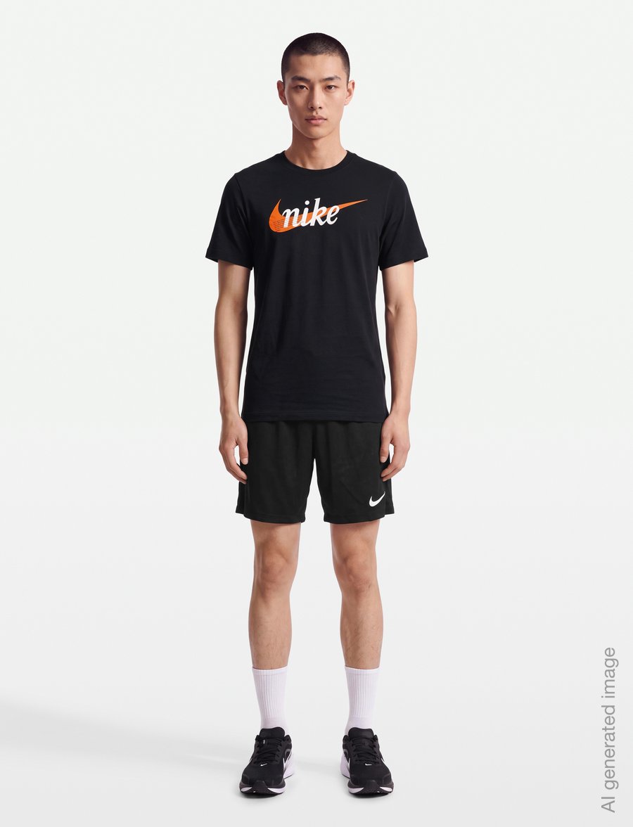 Nike - M NSW TEE STD CLUB CNCT BRND - tops & t-shirts - black - 0