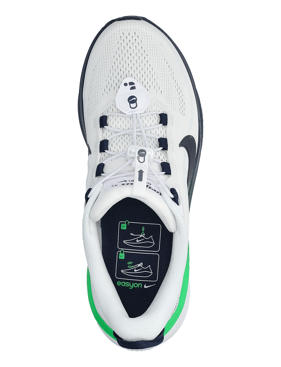 Nike - PEGASUS 42 EASYON - running shoes - white/midnight navy-green spar - 3