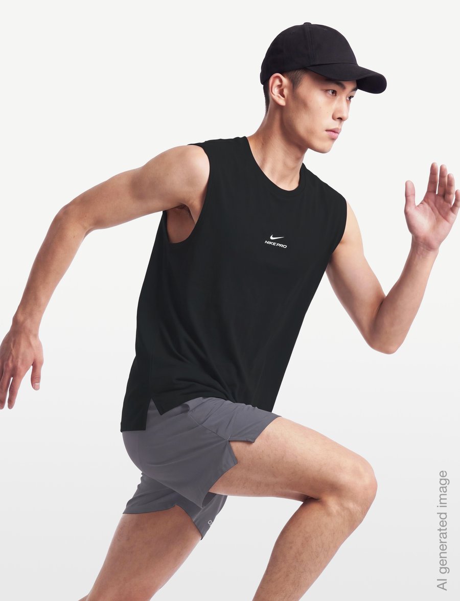 Nike - Nike Pro Dri-Fit Training Tank-Top - tank tops - black/white - 3