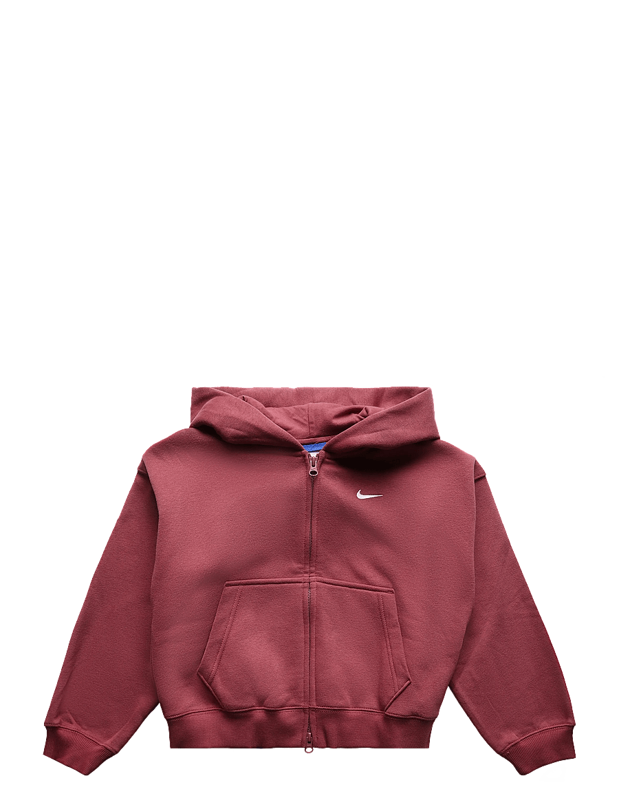 Nike - G NSW STUDIO FLC OS FZ HD - fleecejakker - pink smoke/white - 0