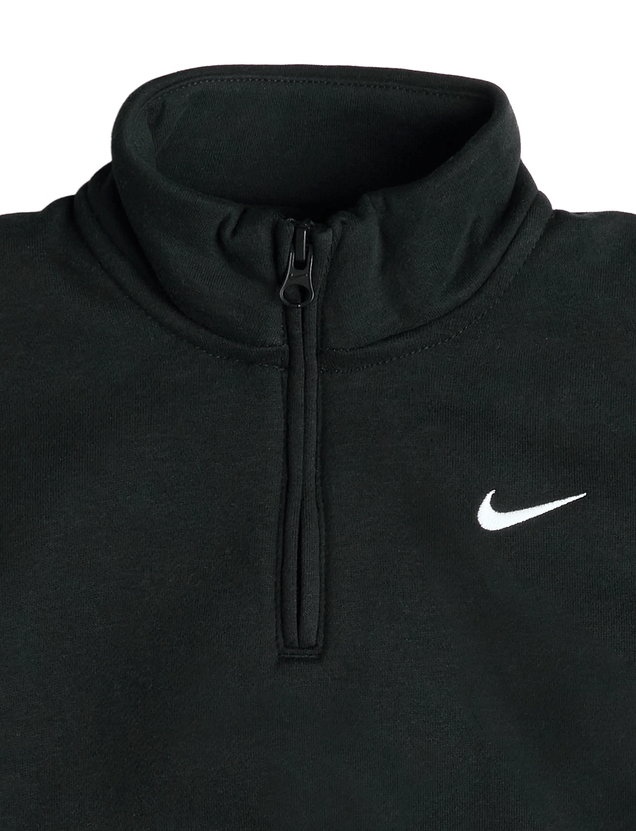 Nike - G NSW STUDIO FLC QZ OS TOP - dressipluusid - black/white - 2