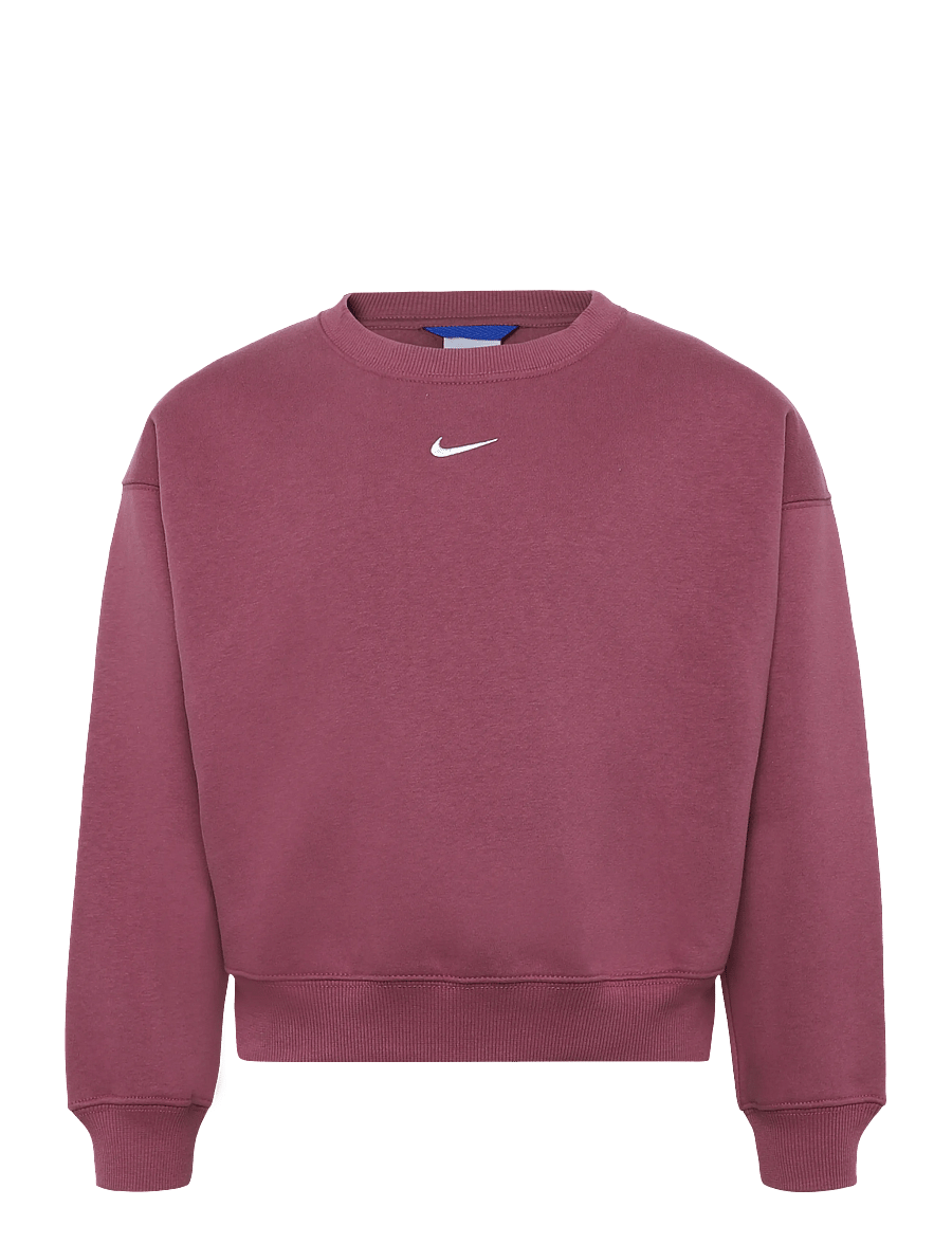 Nike - G NSW STUDIO FLC BXY OS LBR - sweatshirts - pink smoke/white - 0