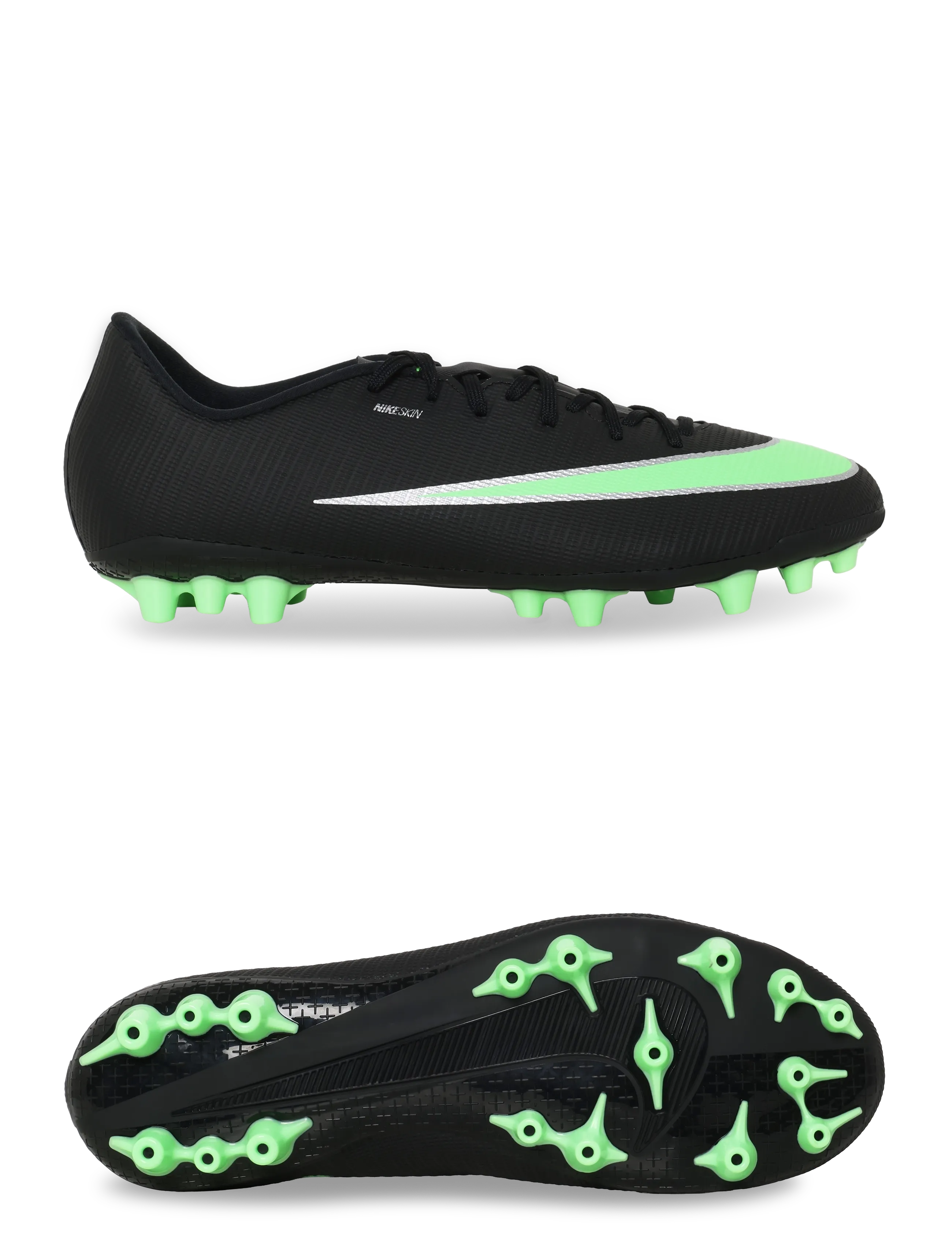 Nike VAPOR 17 ACADEMY AG - Football boots - BLACK/ILLUSION GREEN-BLACK / black