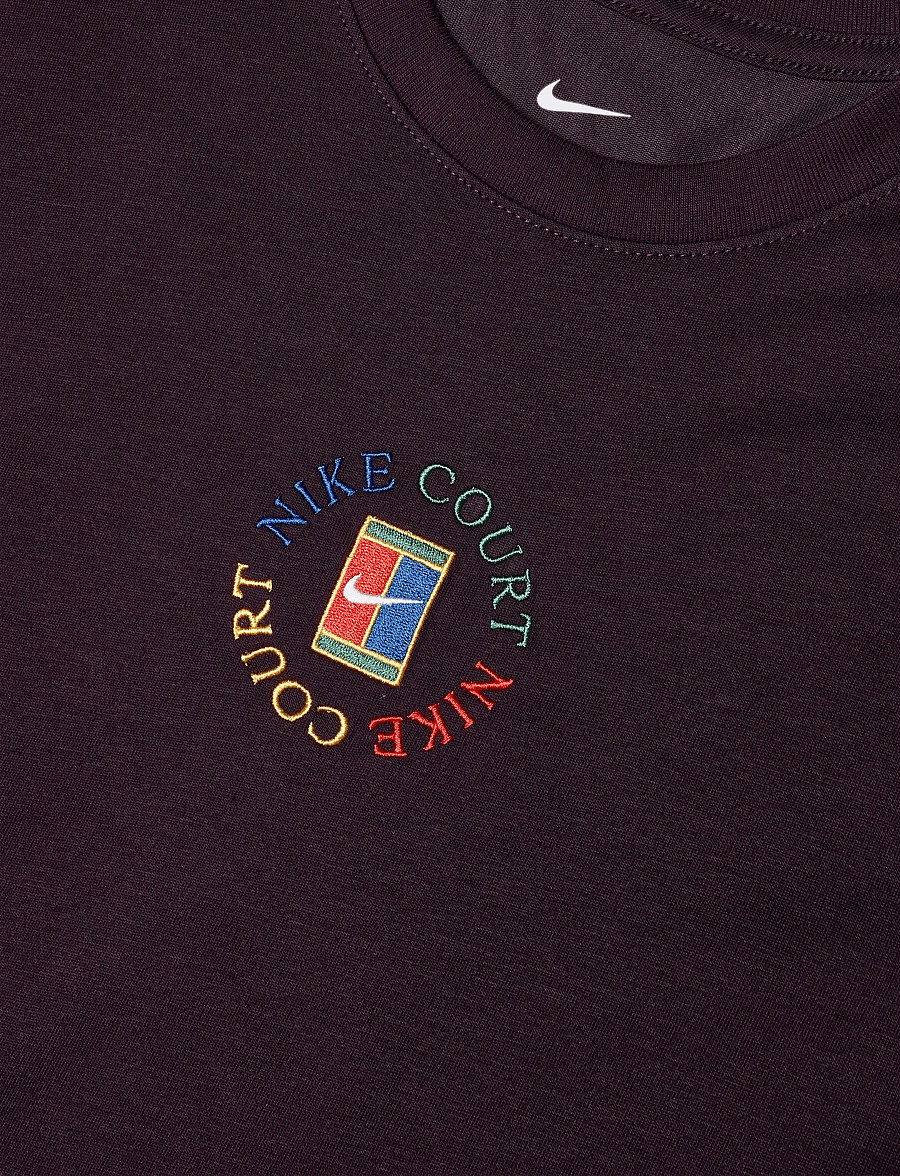 Nike - M NKCT DF TEE STD HERITAGE - oberteile & t-shirts - burgundy ash - 2