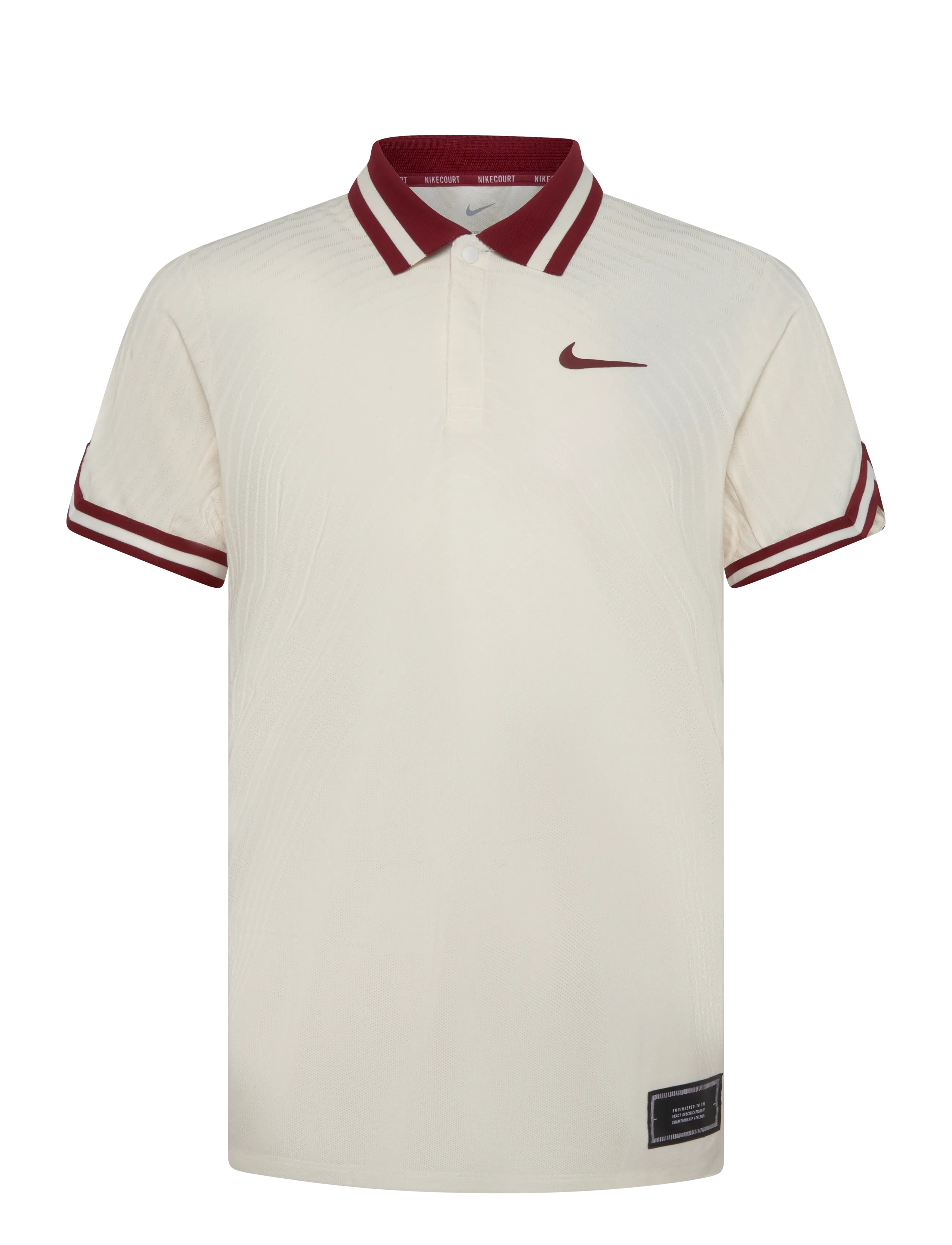 Nike Nike Court Aero-FIT Slam Polo - Poloshirts - PALE IVORY/TEAM RED / cream