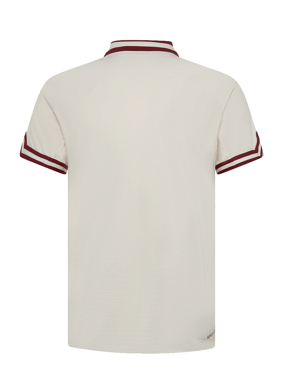 Nike - Nike Court Aero-FIT Slam Polo - oberteile & t-shirts - pale ivory/team red - 1
