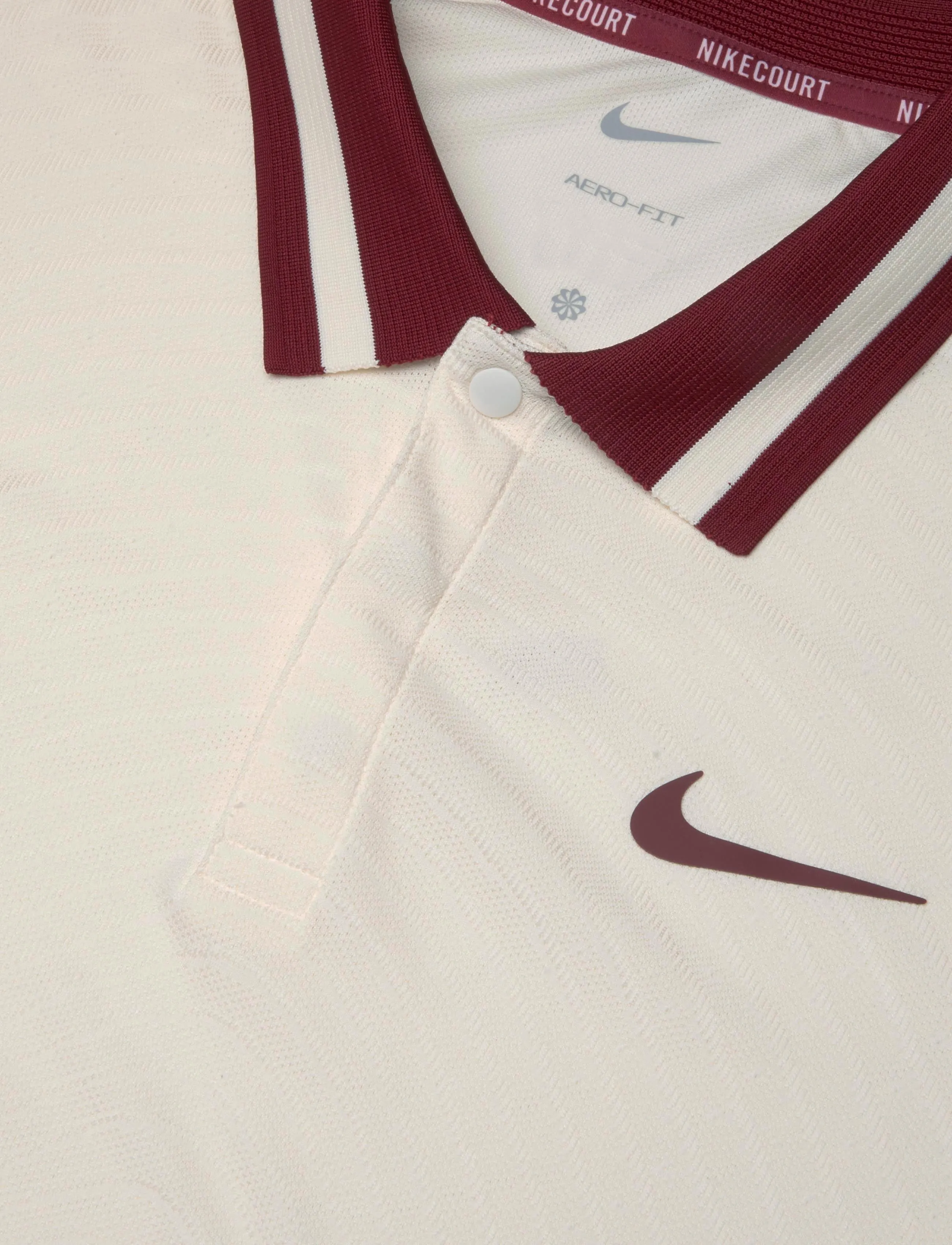 Nike - Nike Court Aero-FIT Slam Polo - oberteile & t-shirts - pale ivory/team red - 2