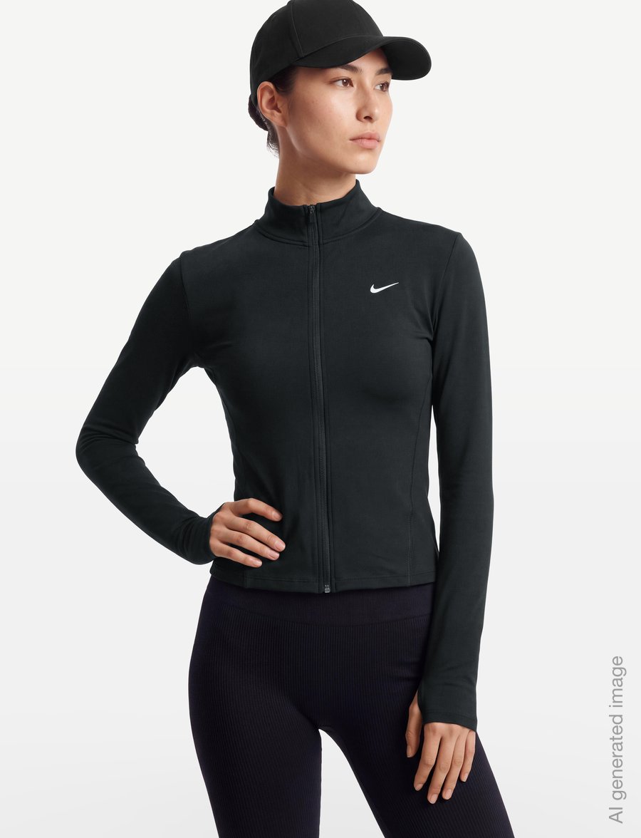 Nike - Nike One Dri-Fit Fitted Jacket - training jackets - black/white - 3