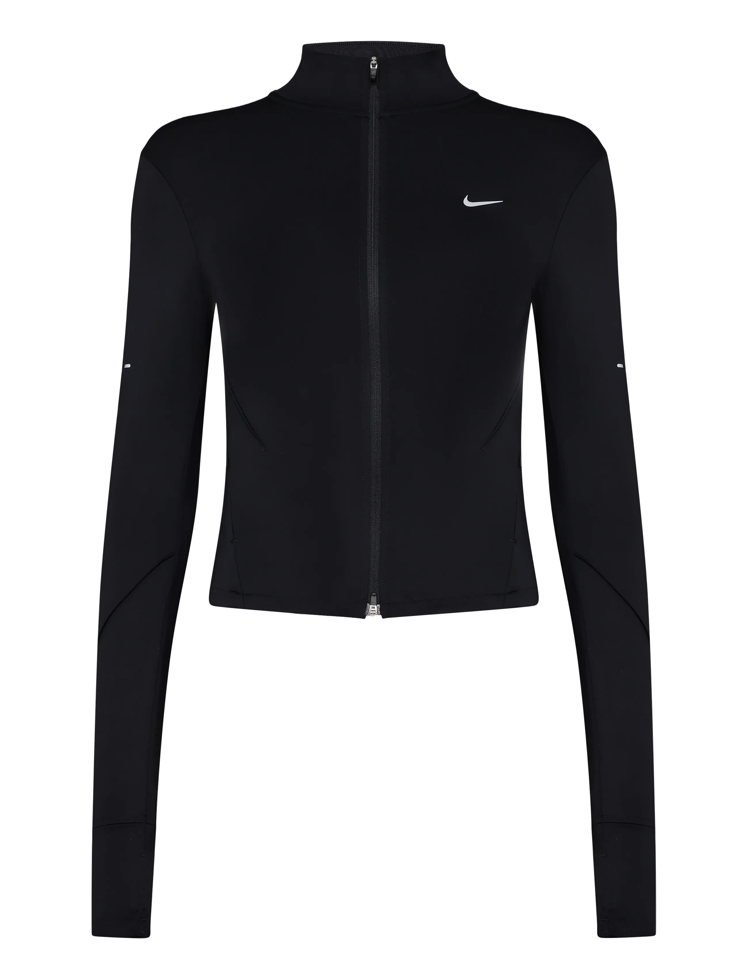 Nike W NK SWIFT DF FZ JKT - Träningsjackor - BLACK/REFLECTIVE SILV / black