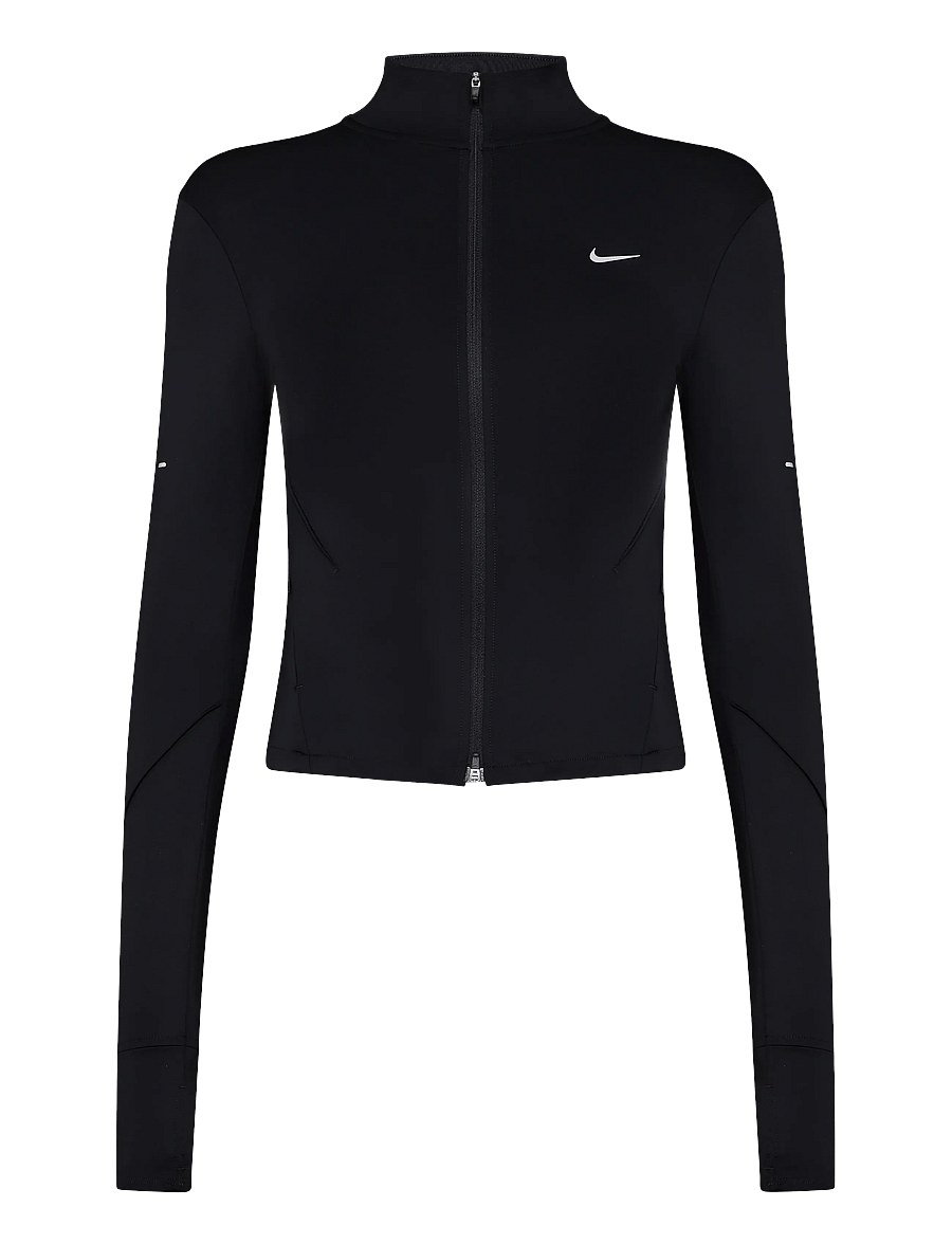 Nike - W NK SWIFT DF FZ JKT - träningsjackor - black/reflective silv - 0