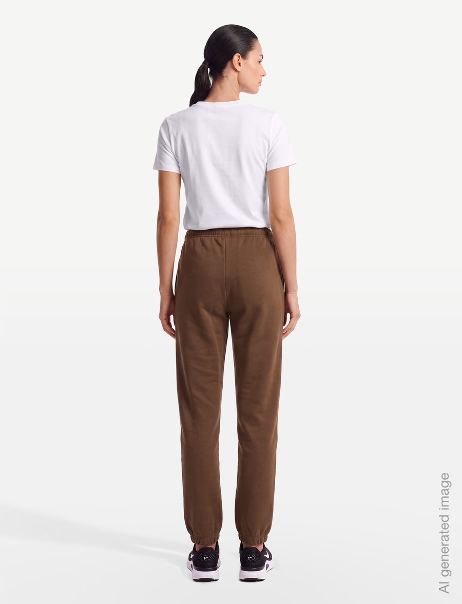 Nike - W NK STDO FLC MW MR STD CF PNT - training pants - cacao wow/sail - 4