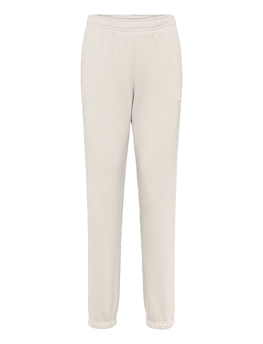 Nike - W NK STDO FLC MW MR STD CF PNT - trennipüksid - cream ii/sail - 0