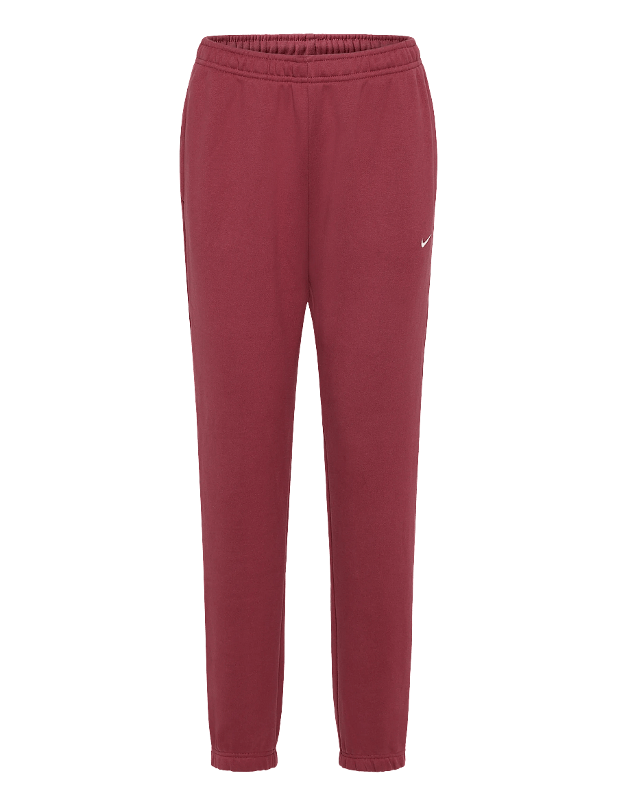 Nike - W NK STDO FLC MW MR STD CF PNT - trennipüksid - pink smoke/sail - 0