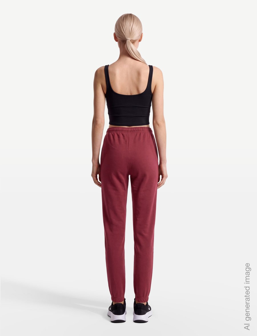 Nike - W NK STDO FLC MW MR STD CF PNT - trainingshosen - pink smoke/sail - 4