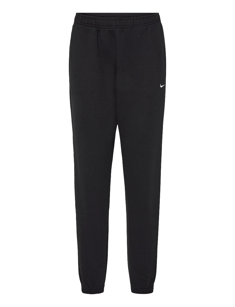 Nike - W NK STDO FLC MW MR STD CF PNT - training pants - total black/sail - 0