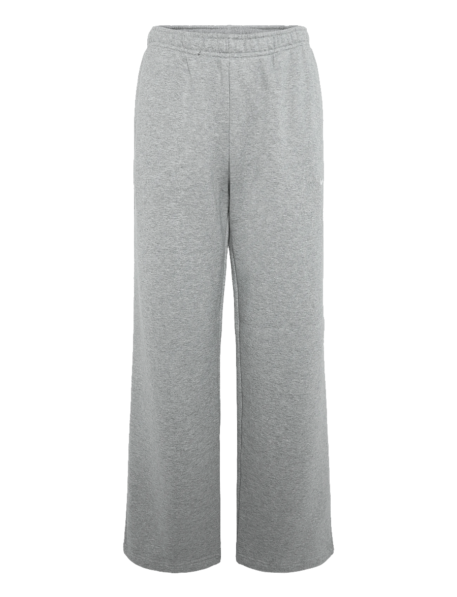 Nike - W NK STDO FLC MW MR STD OH PNT - trennipüksid - dk grey heather/sail - 0