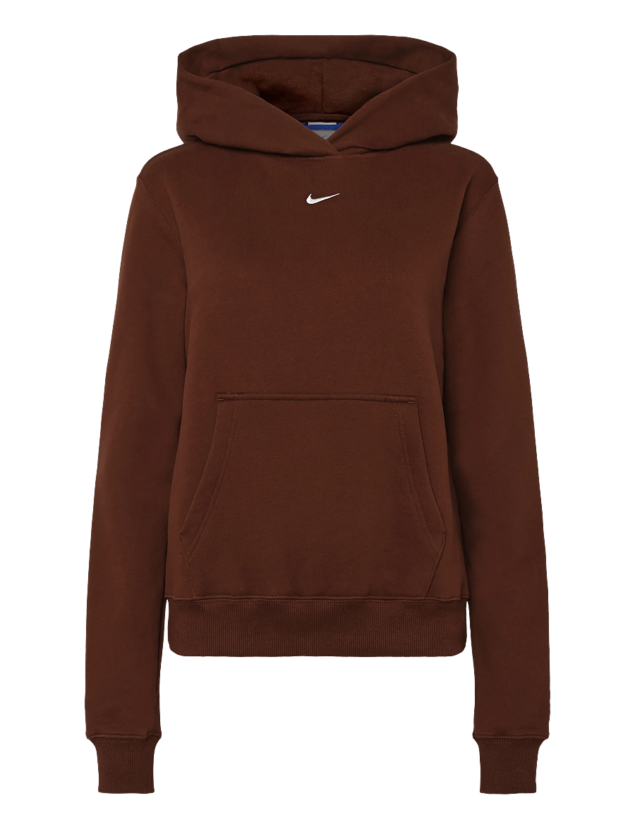 Nike - W NK STDO FLC MW STD PO HDY - kapuutsiga dressipluusid - cacao wow/sail - 0