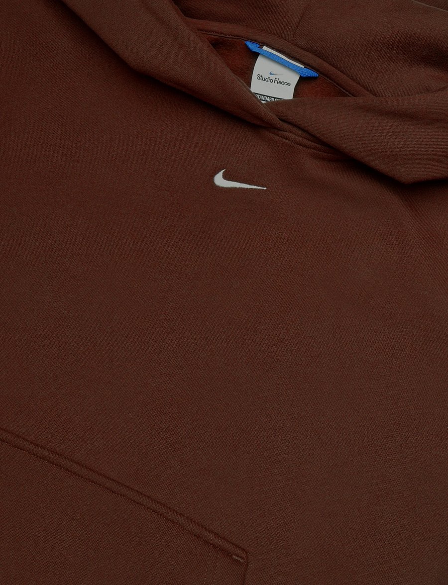 Nike - W NK STDO FLC MW STD PO HDY - kapuutsiga dressipluusid - cacao wow/sail - 2
