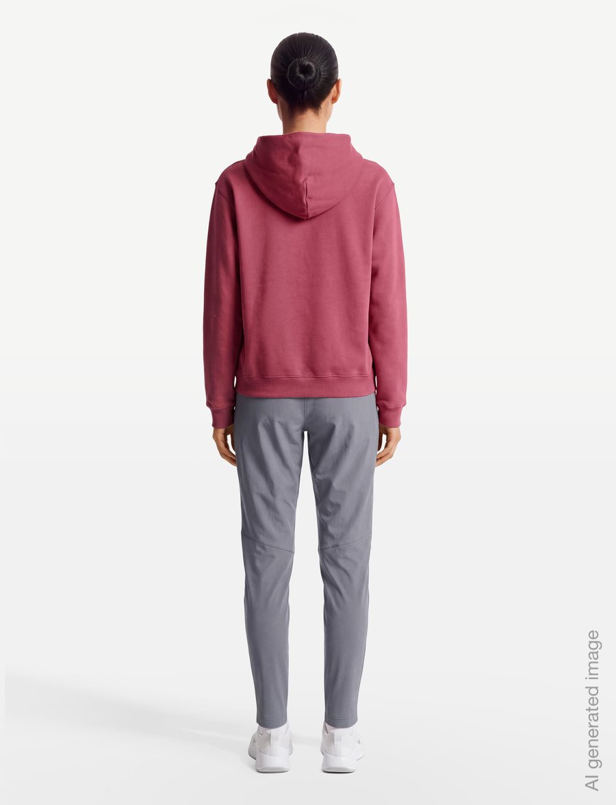 Nike - W NK STDO FLC MW STD PO HDY - kapuutsiga dressipluusid - pink smoke/sail - 4