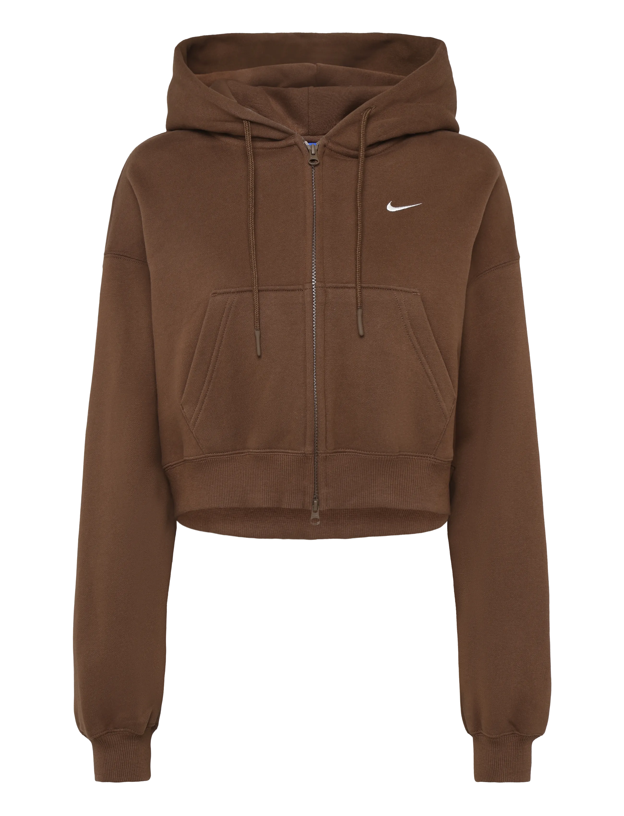 Nike W NK STDO FLC MW OS CRP FZ HDY - Vaata kõiki - CACAO WOW/SAIL / brown