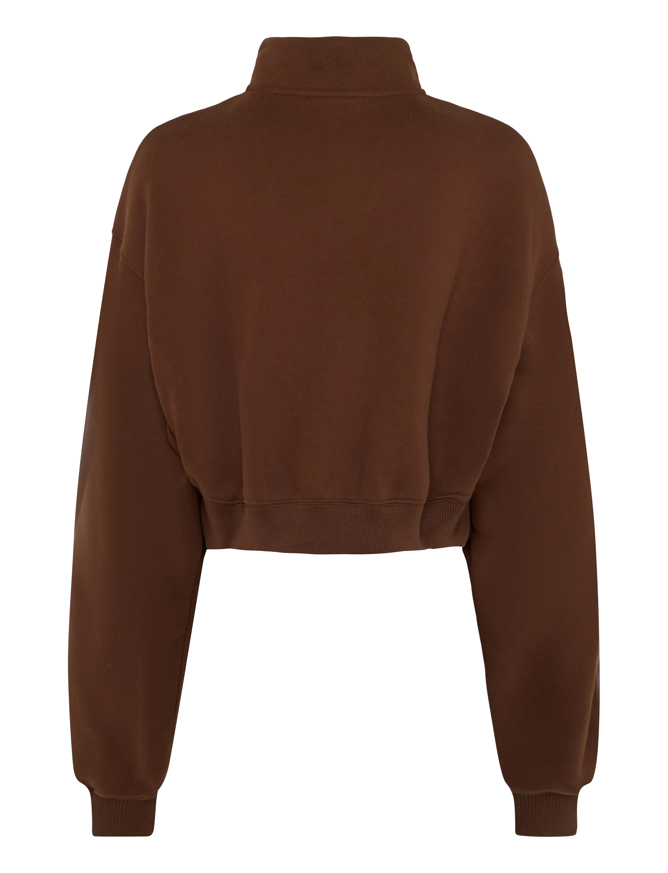 Nike - Nike Studio Fleece Medium Weight Oversized Crop Top - langærmede t-shirts - cacao wow/sail - 1