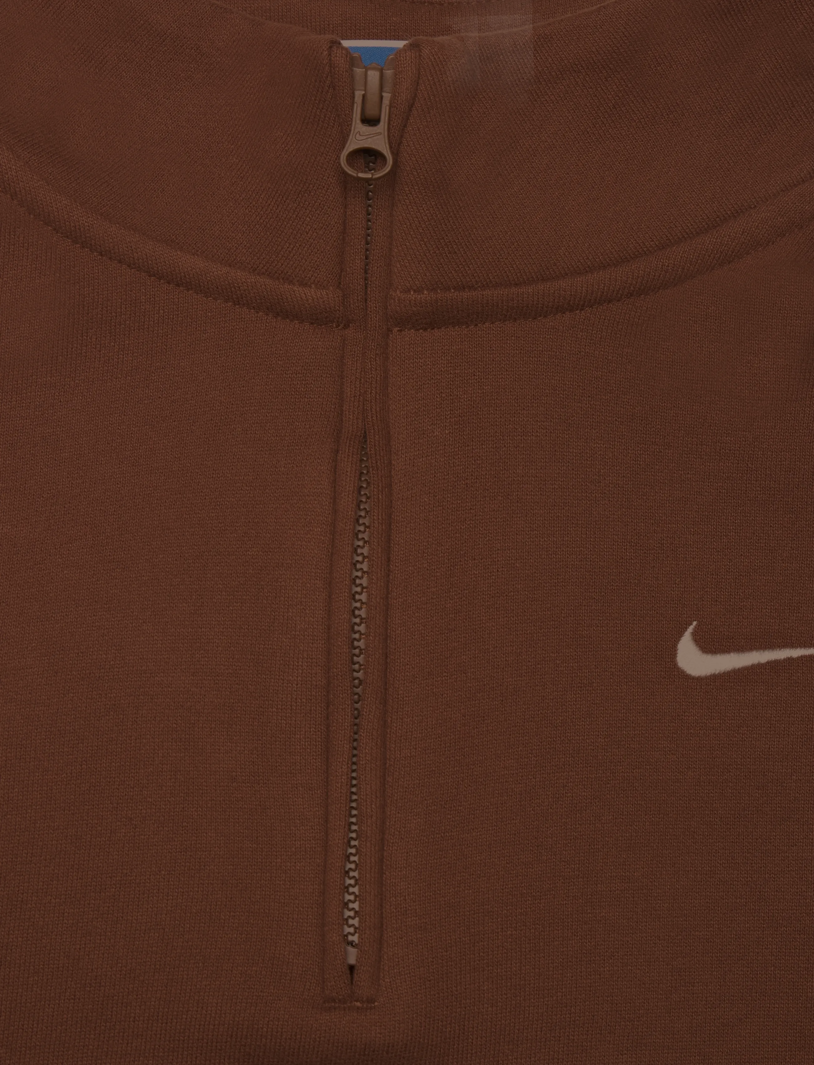 Nike - Nike Studio Fleece Medium Weight Oversized Crop Top - langærmede t-shirts - cacao wow/sail - 2