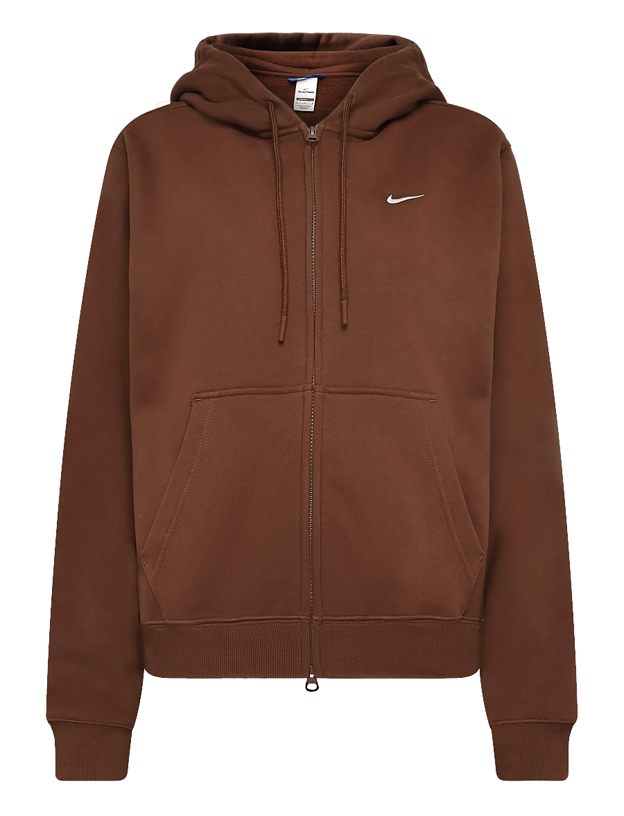 Nike - W NK STDO FLC MW STD FZ HDY - kapuutsiga dressipluusid - cacao wow/sail - 0