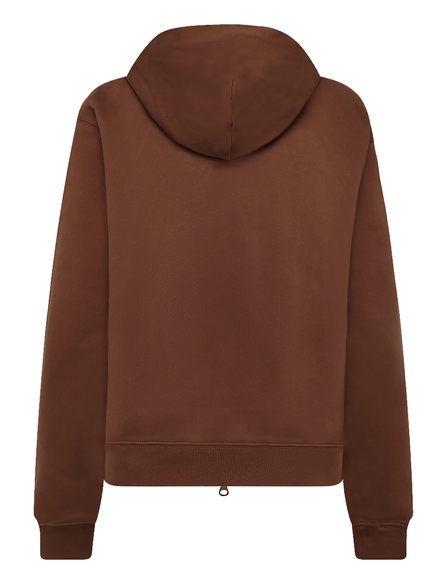 Nike - W NK STDO FLC MW STD FZ HDY - kapuutsiga dressipluusid - cacao wow/sail - 1