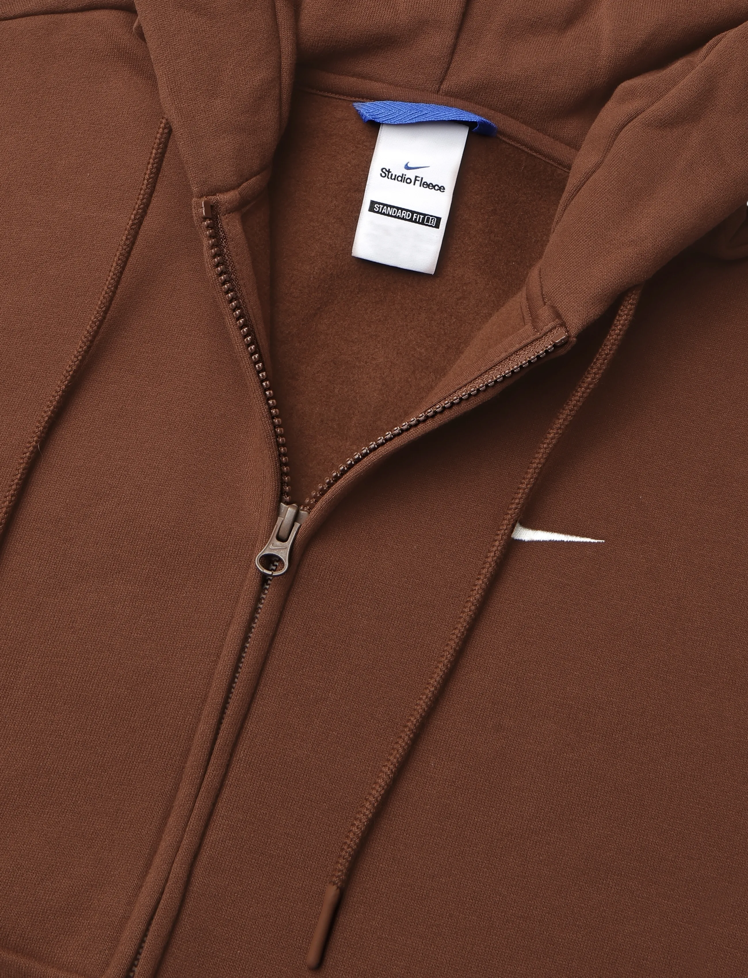Nike - W NK STDO FLC MW STD FZ HDY - kapuutsiga dressipluusid - cacao wow/sail - 2