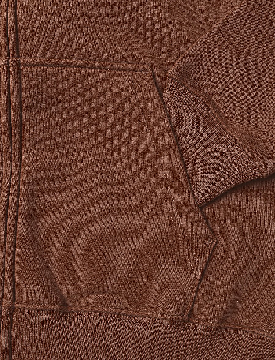 Nike - W NK STDO FLC MW STD FZ HDY - kapuutsiga dressipluusid - cacao wow/sail - 3