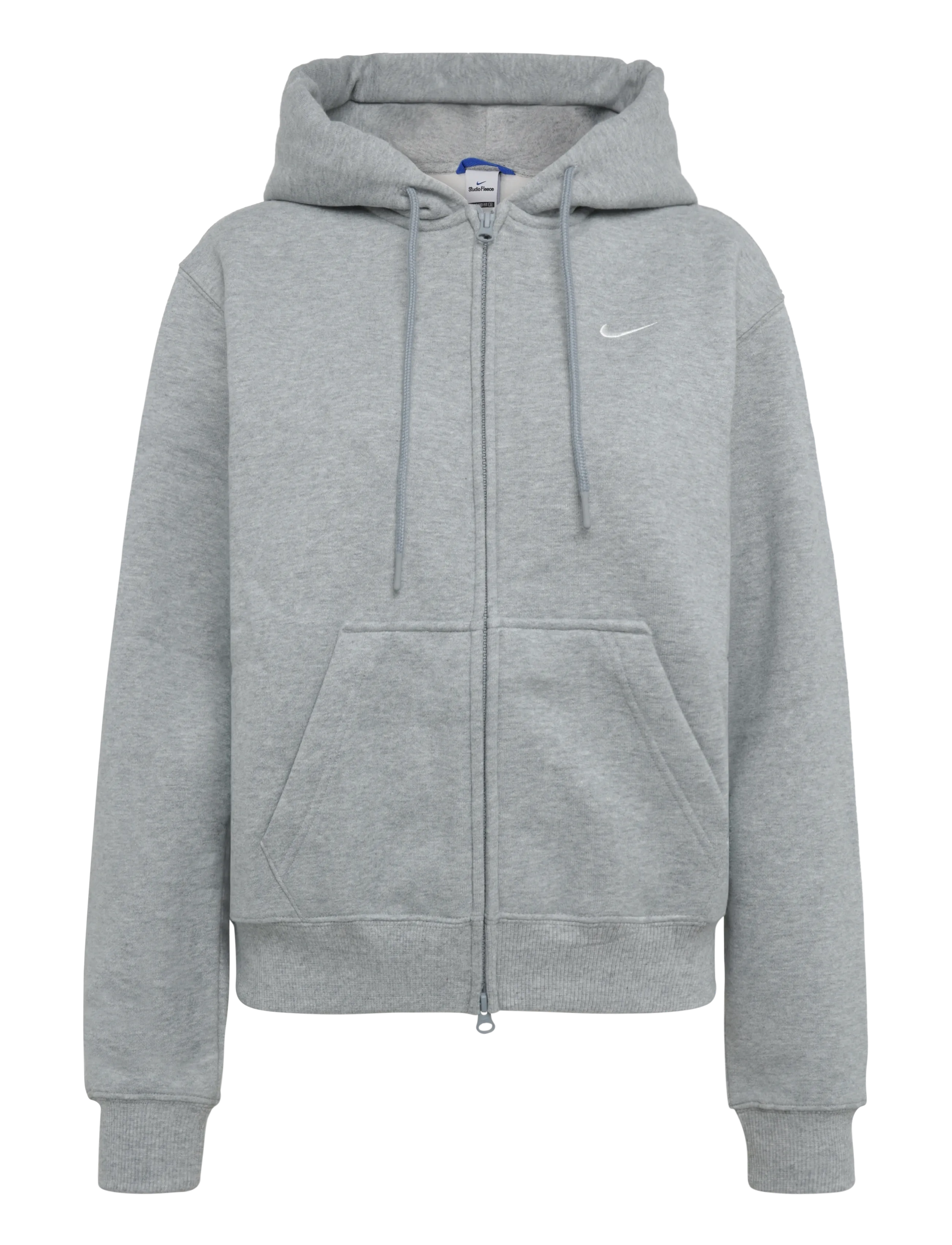 Nike W NK STDO FLC MW STD FZ HDY - Kapuzenpullover - DK GREY HEATHER/SAIL / grey