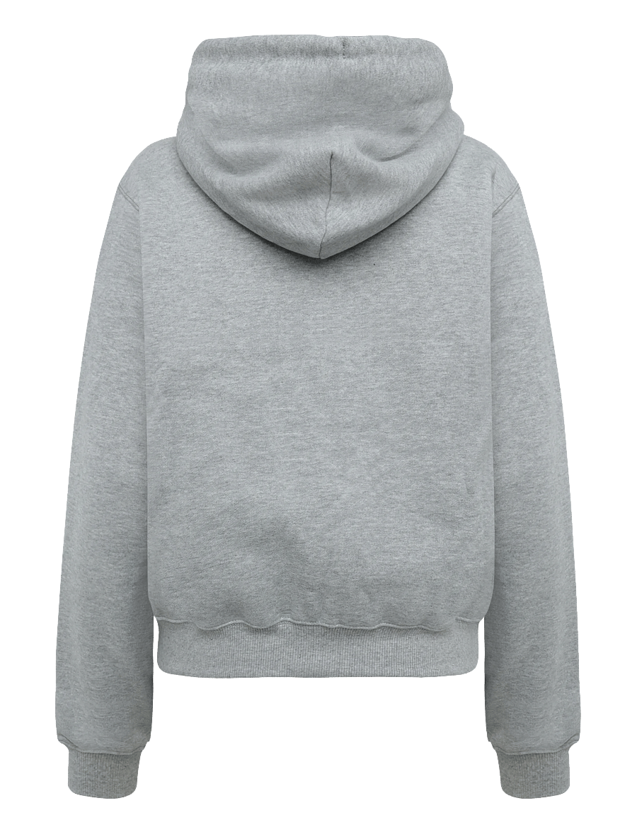 Nike - W NK STDO FLC MW STD FZ HDY - sweatshirts - dk grey heather/sail - 1