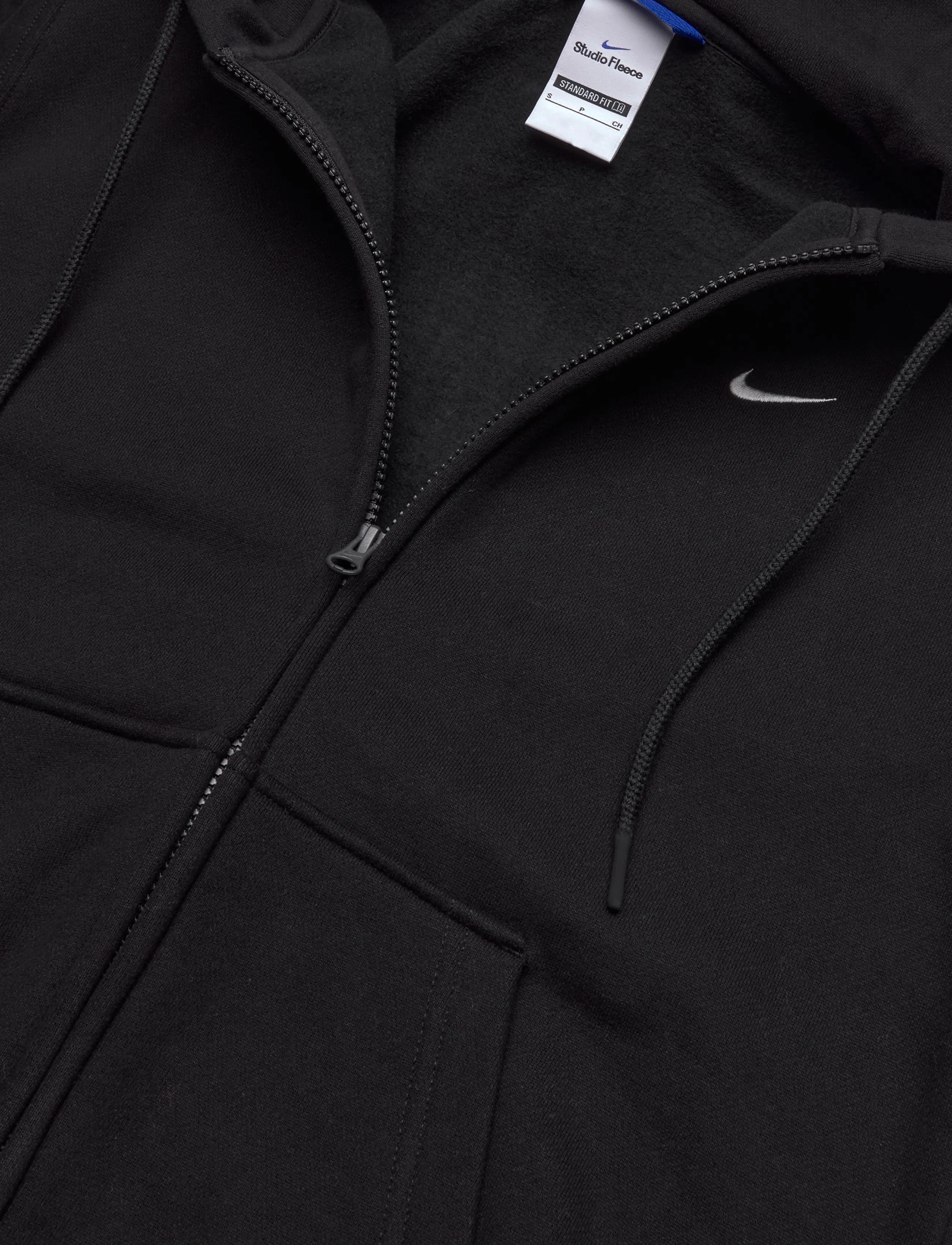 Nike - W NK STDO FLC MW STD FZ HDY - kapuutsiga dressipluusid - total black/sail - 2