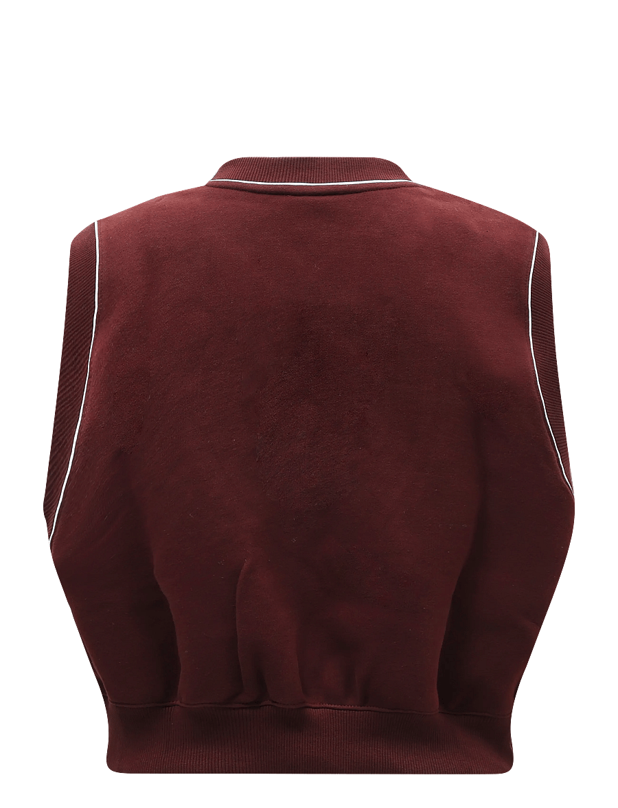 Nike - W NKCT CRT CLTN FLC VEST - crop-tops - mystic dates - 1