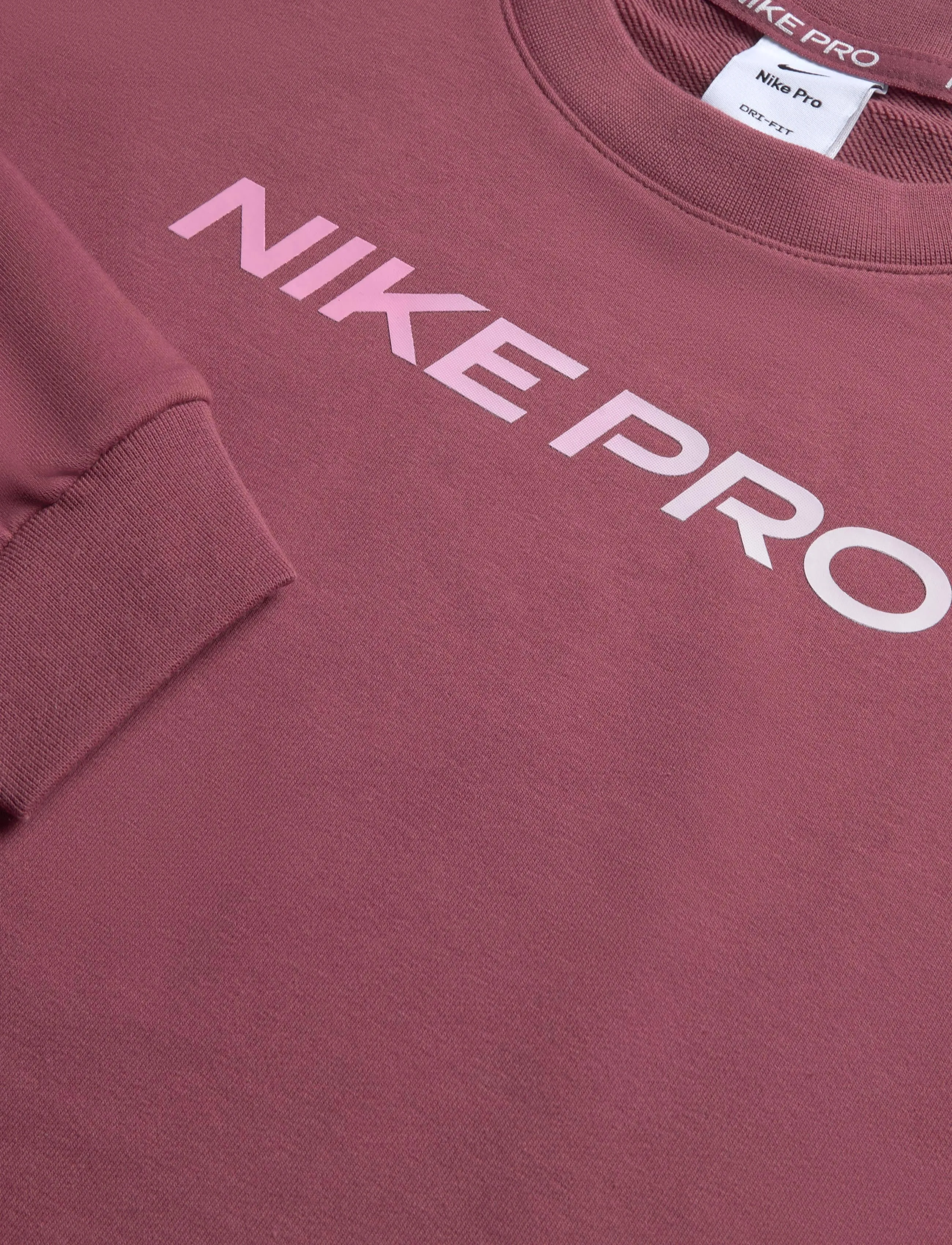 Nike - W NP DF CREW FLC TT GRDNT - pink smoke/bleached lilac - 2