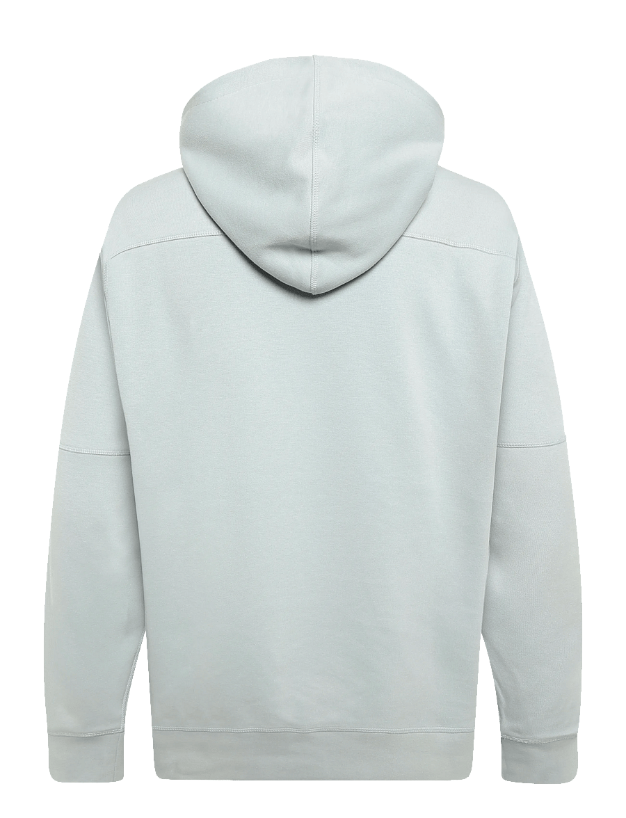 Nike - M NK CLUB VARSITY HOODIE - sweatshirts - lt smoke grey/lt smoke grey/wh - 1