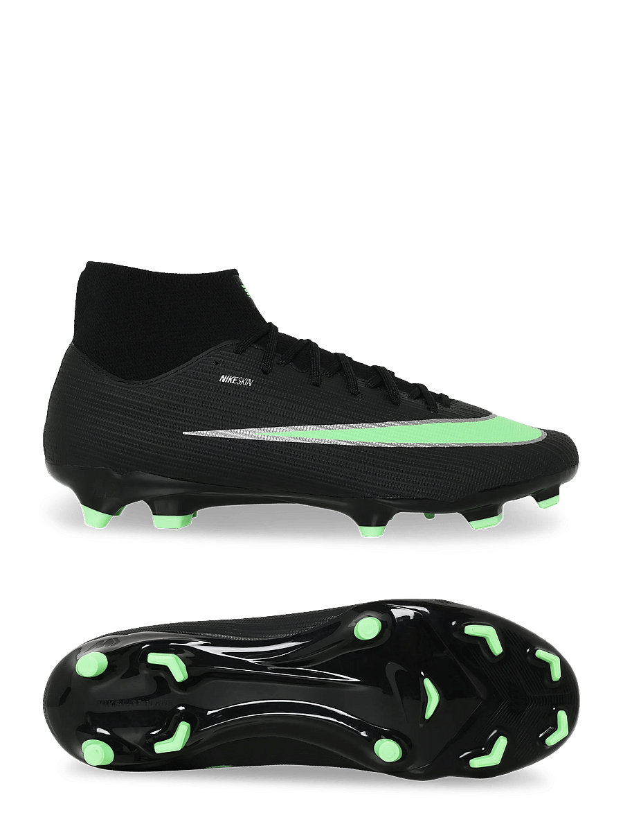 Nike - SUPERFLY 11 ACADEMY FG/MG - football boots - black/illusion green-black - 0