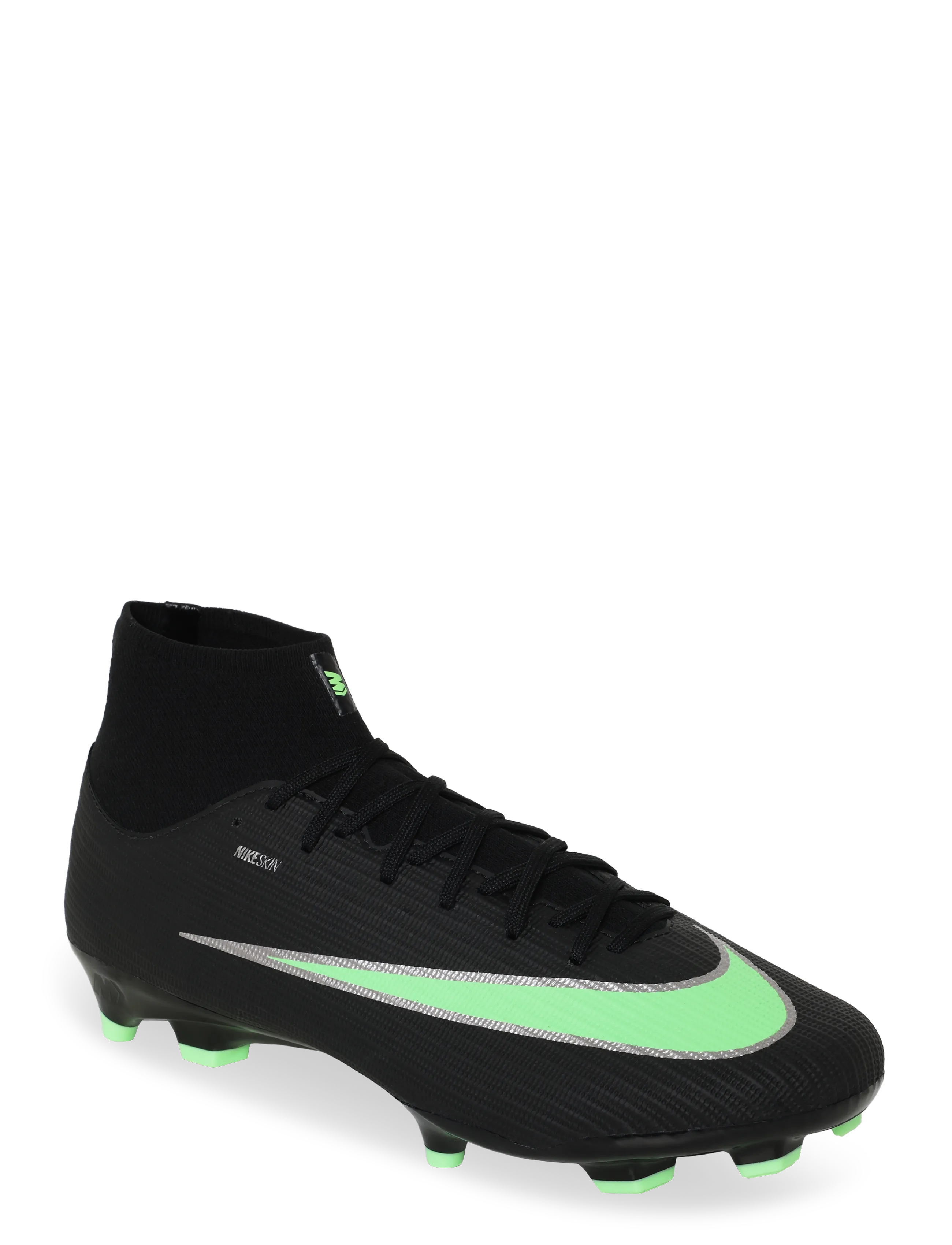 Nike - SUPERFLY 11 ACADEMY FG/MG - football boots - black/illusion green-black - 1