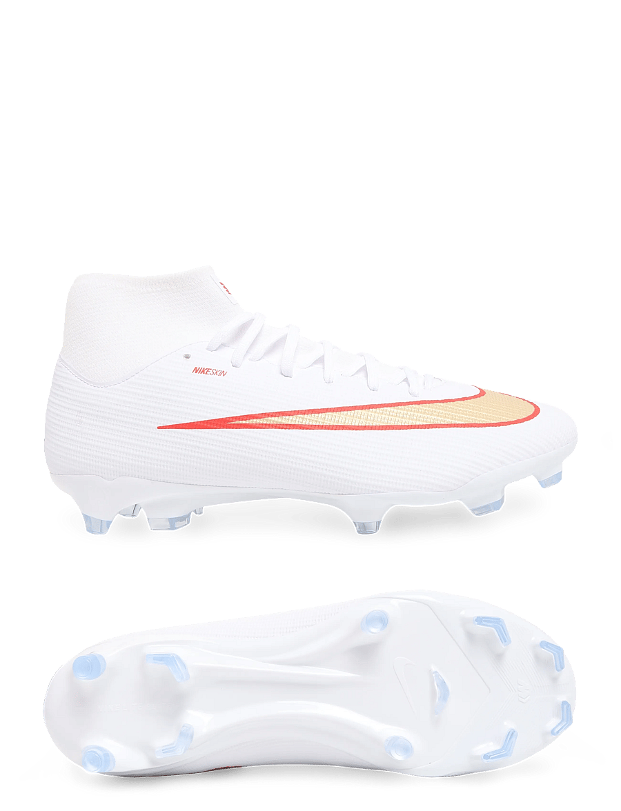 Nike - SUPERFLY 11 ACADEMY FG/MG - football boots - white/blur-bright crimson - 0