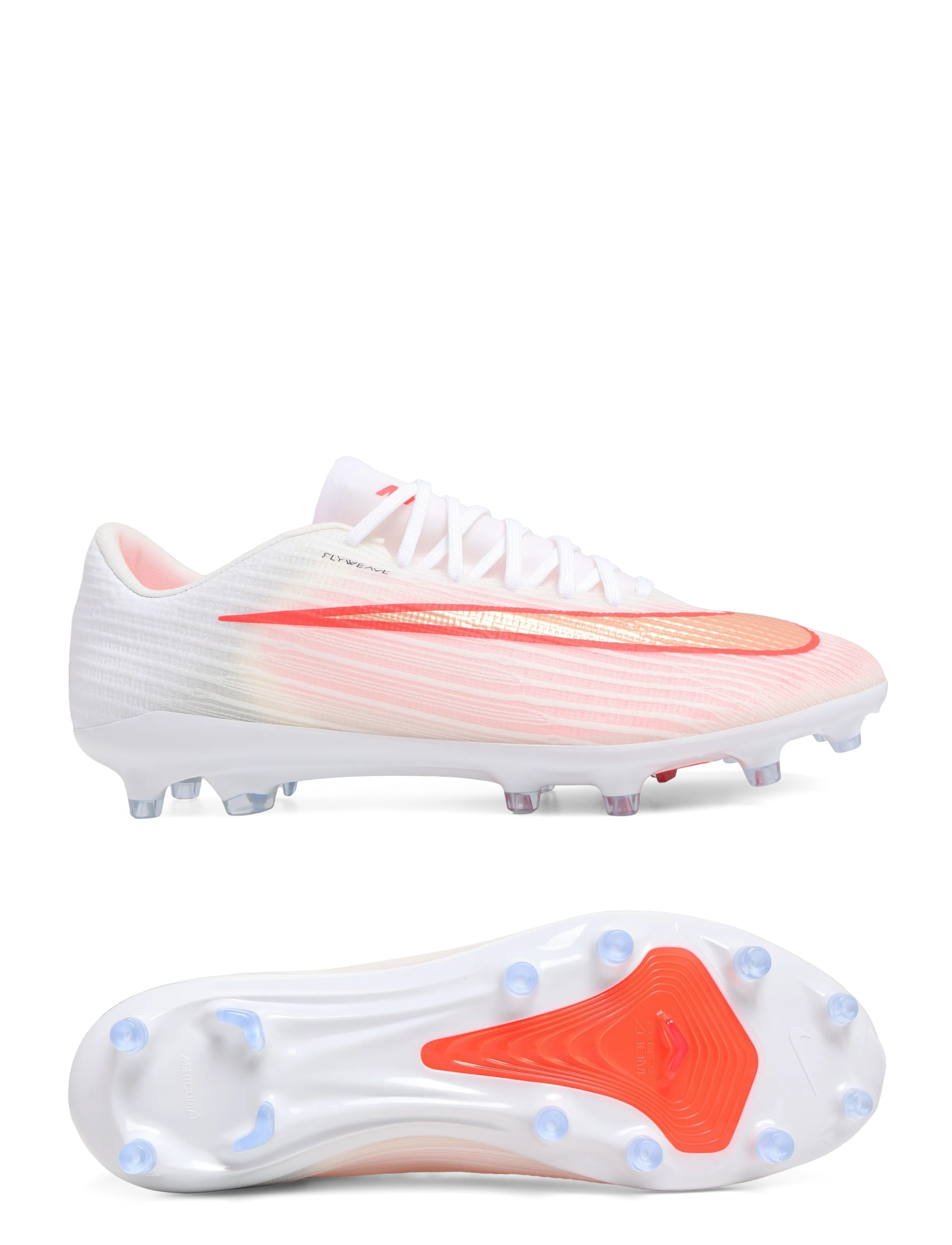 Nike ZM SUPERFLY 11 PRO AG - Shoes - WHITE/BLUR-BRIGHT CRIMSON / white