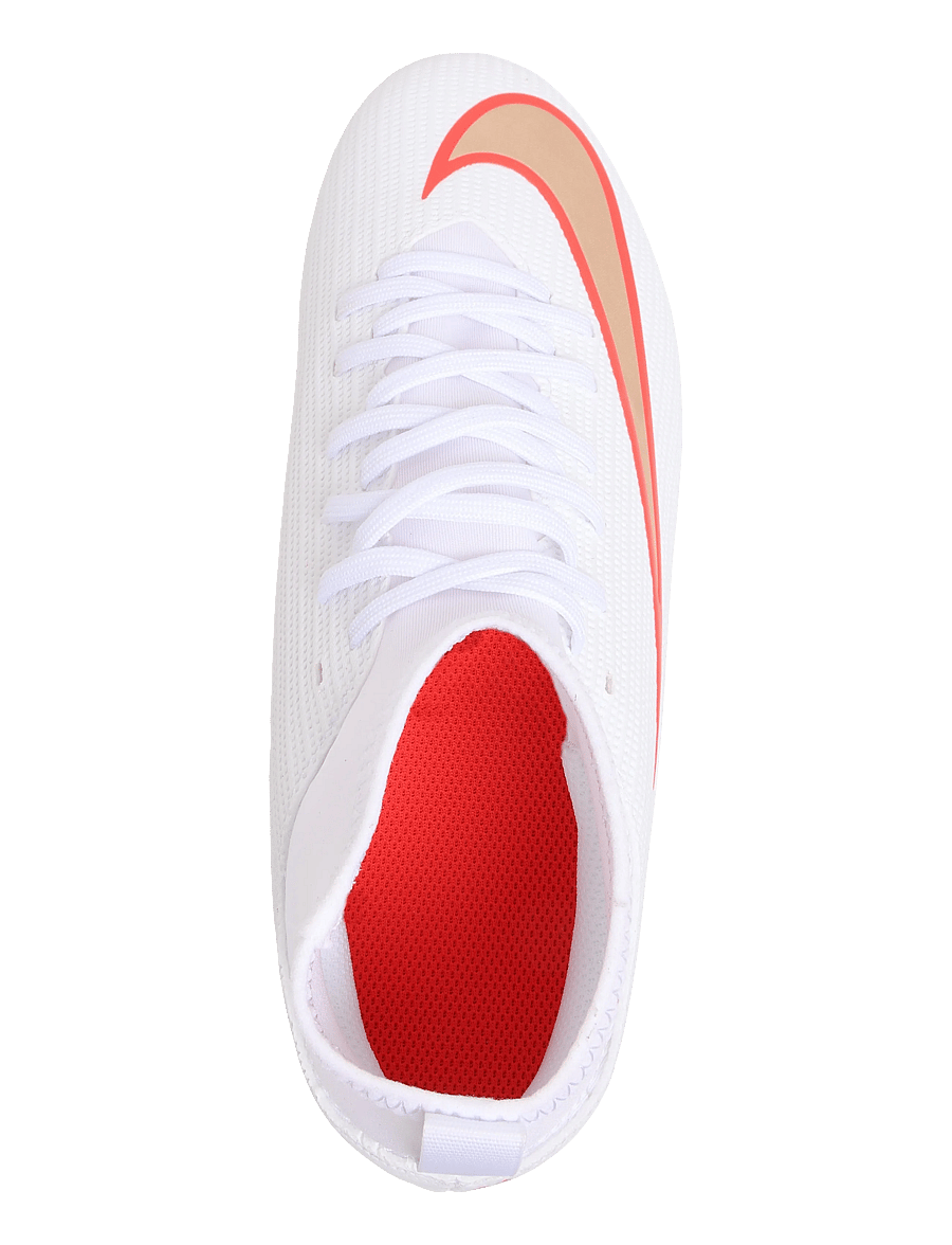 Nike - JR SUPERFLY 11 CLUB FG/MG - fodboldstøvler - white/blur-bright crimson - 3
