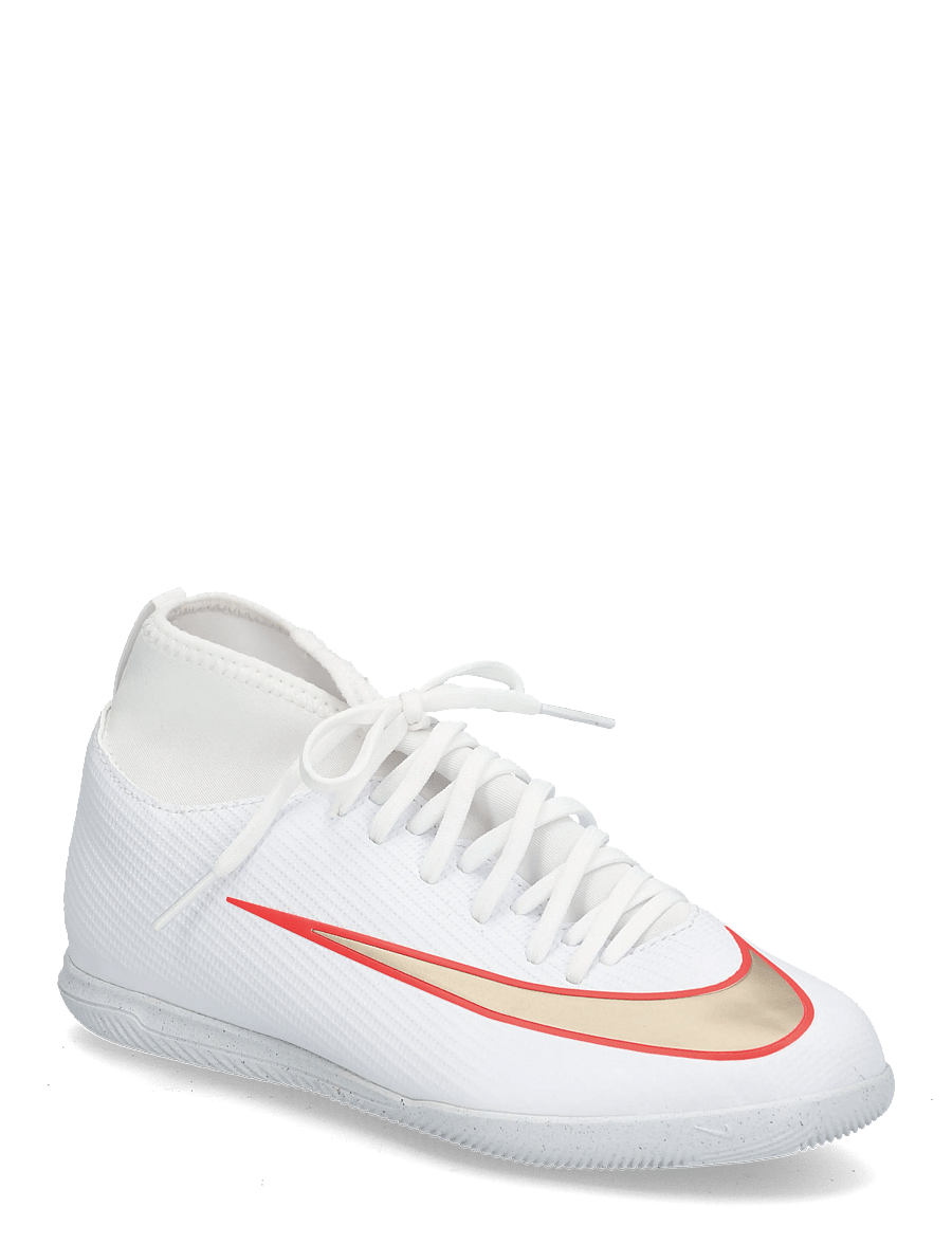 Nike - JR SUPERFLY 11 CLUB IC - fußballstiefel - white/blur-bright crimson - 0