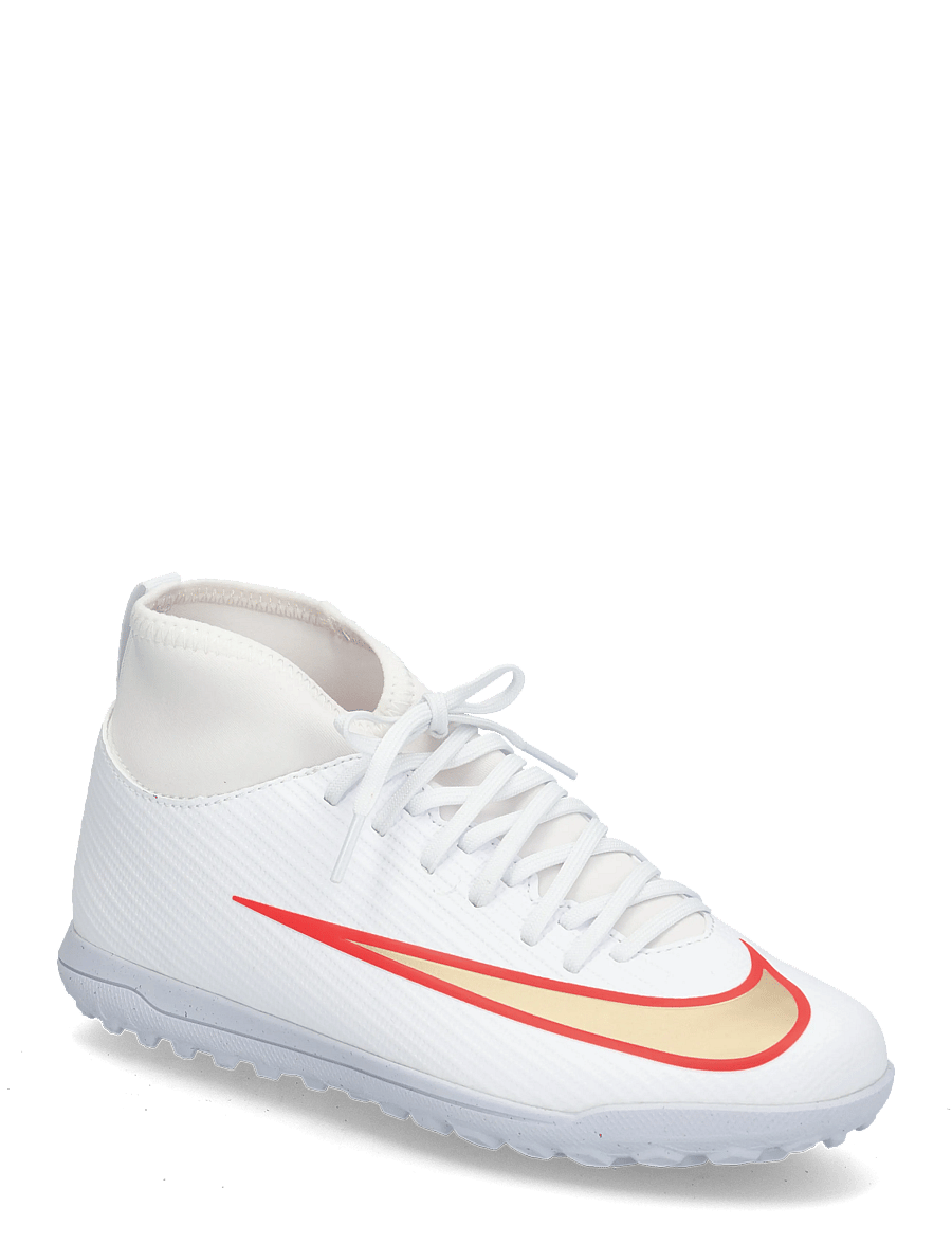 Nike - JR SUPERFLY 11 CLUB TF - fußballstiefel - white/blur-bright crimson - 0
