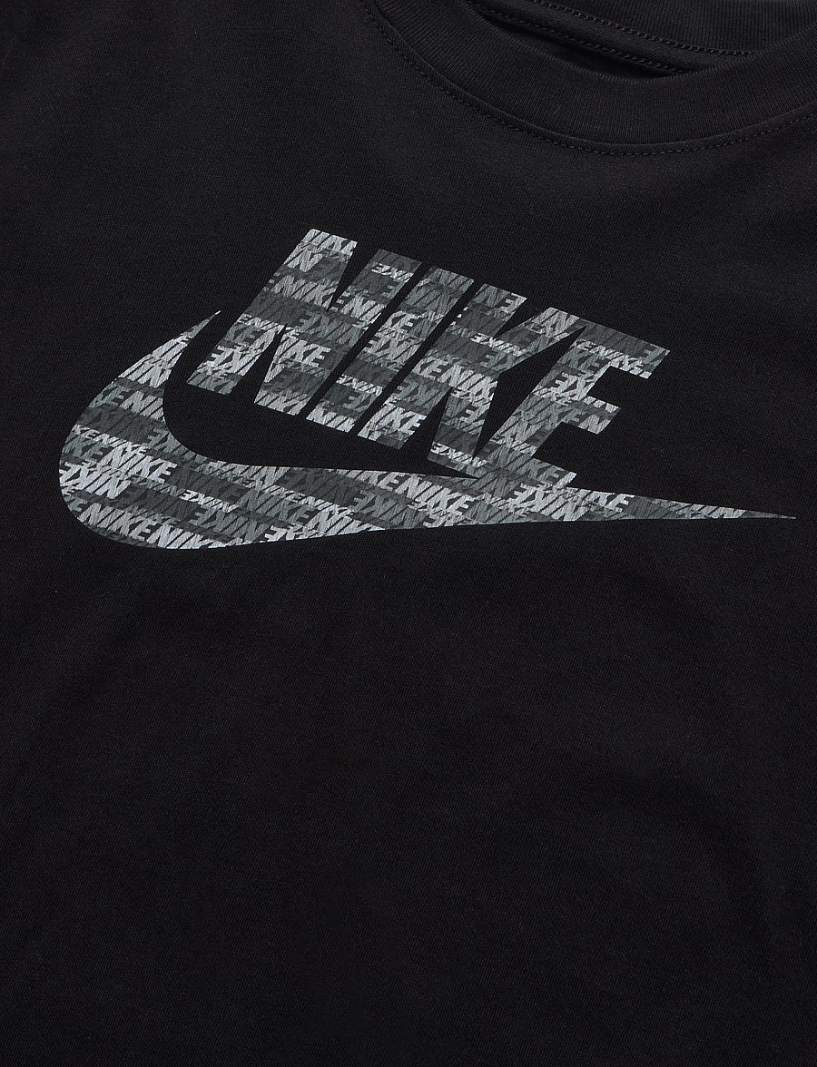 Nike - K NSW TEE CLUB AOP FILL - black - 2