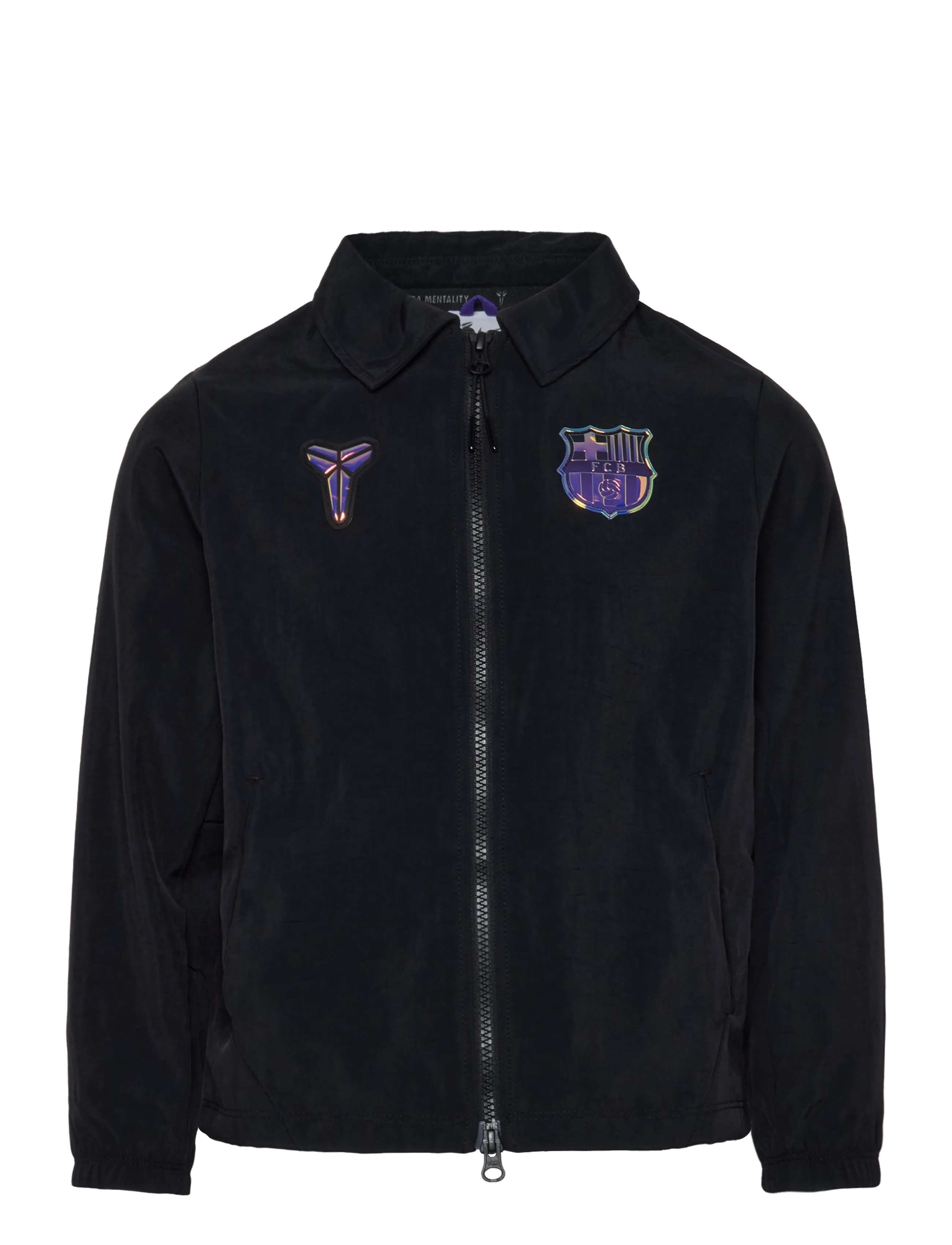 Nike FCB KB K NK WVN JKT KF AW - Lõbu välitingimustes - BLACK/FIELD PURPLE/BLACK / black