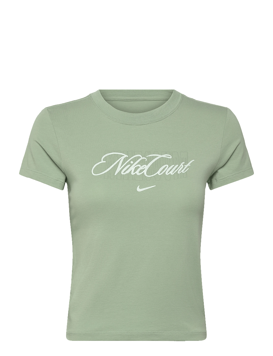 Nike - W NK SS TEE HRTG CRT MOD - alussärgid ja t-särgid - steam/barely green - 0