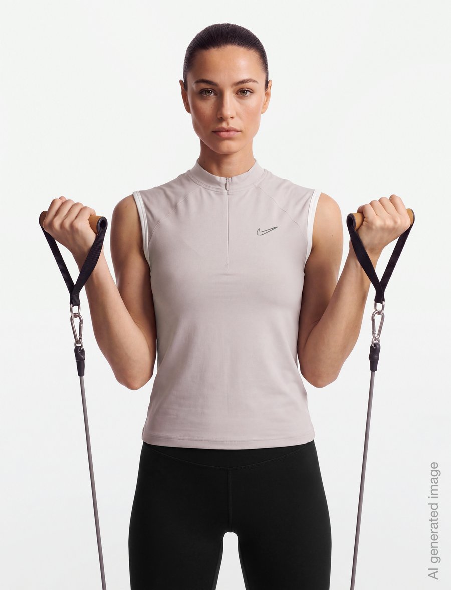 Nike - Nike Women's Tight Sleeveless 1/4-Zip Top - tank tops - platinum violet/sail - 3