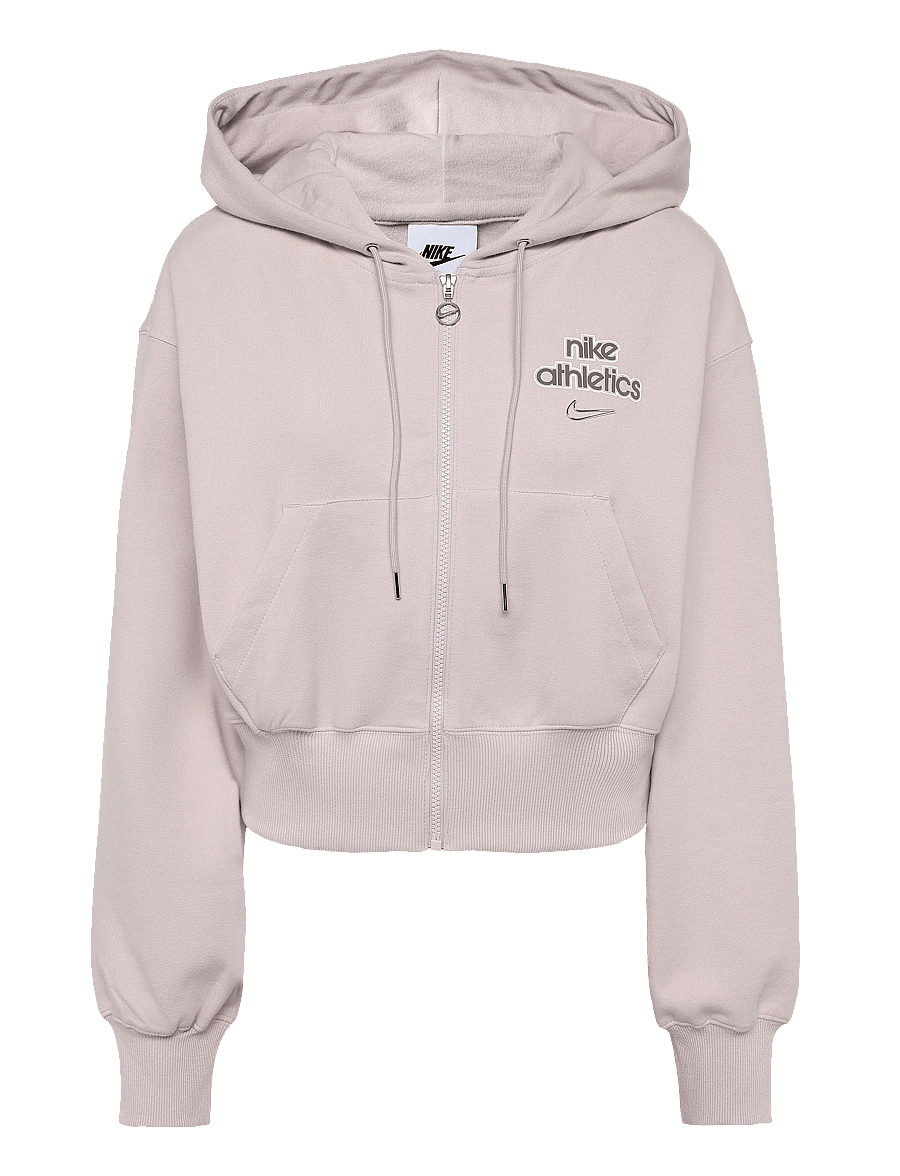 Nike - W NK PHNX FLC FZ HD GLS - overdele - platinum violet - 0