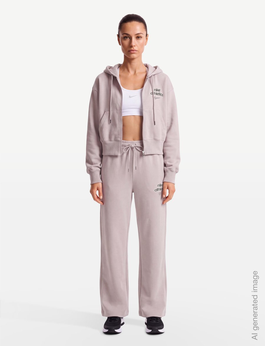 Nike - Nike Phoenix Fleece Hoodie - sweatshirts - platinum violet - 0