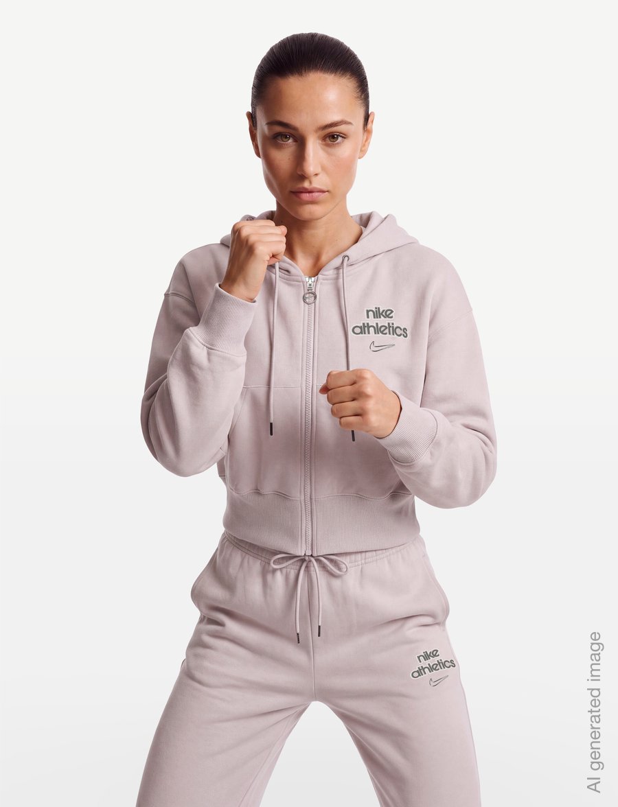Nike - Nike Phoenix Fleece Hoodie - sweatshirts - platinum violet - 3